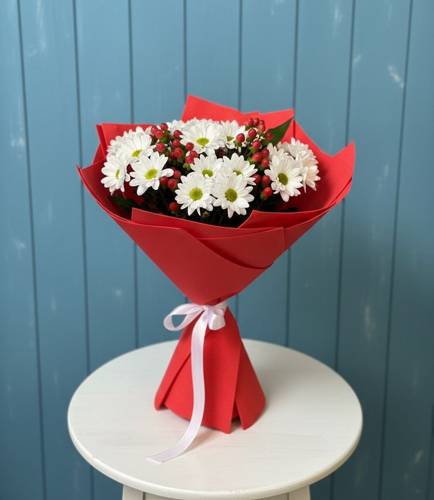 Букет цветов из: Хризантемы в Петровске