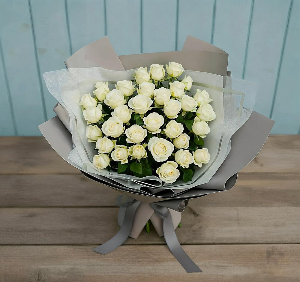 Букет Белоснежная нежность в Петровске