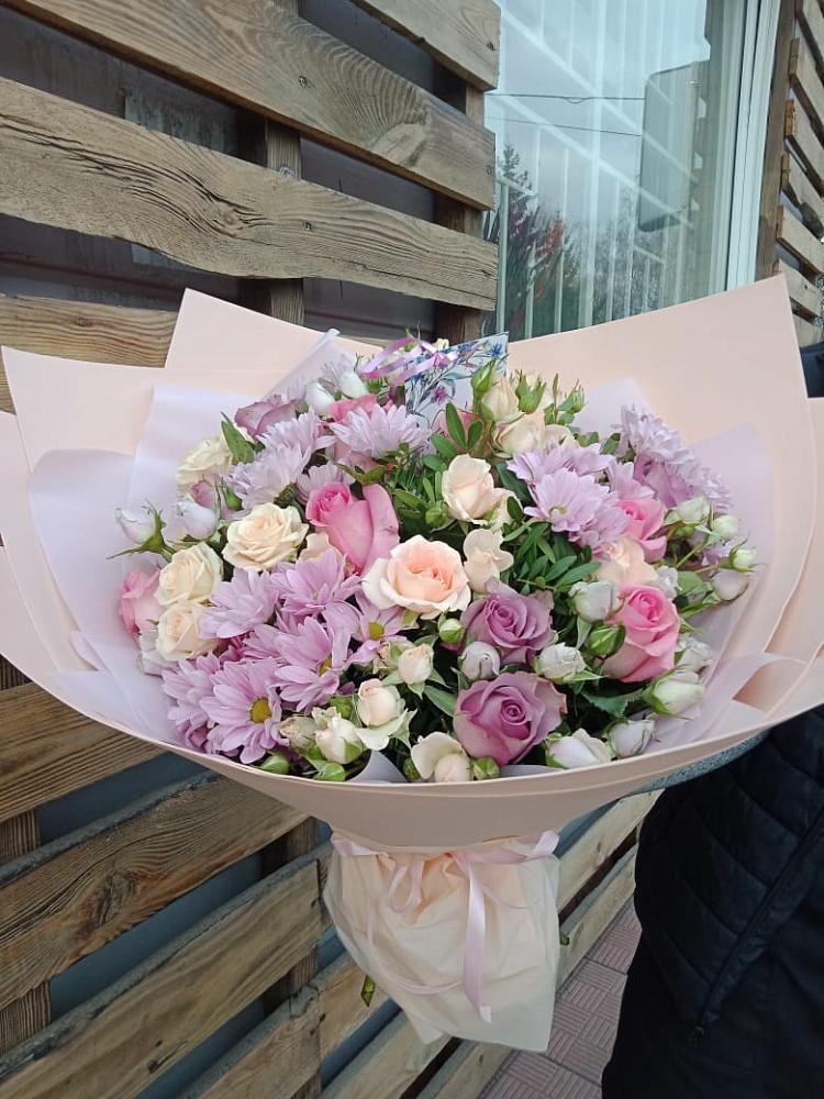 Букет цветов из: Розы и Хризантемы в Петровске