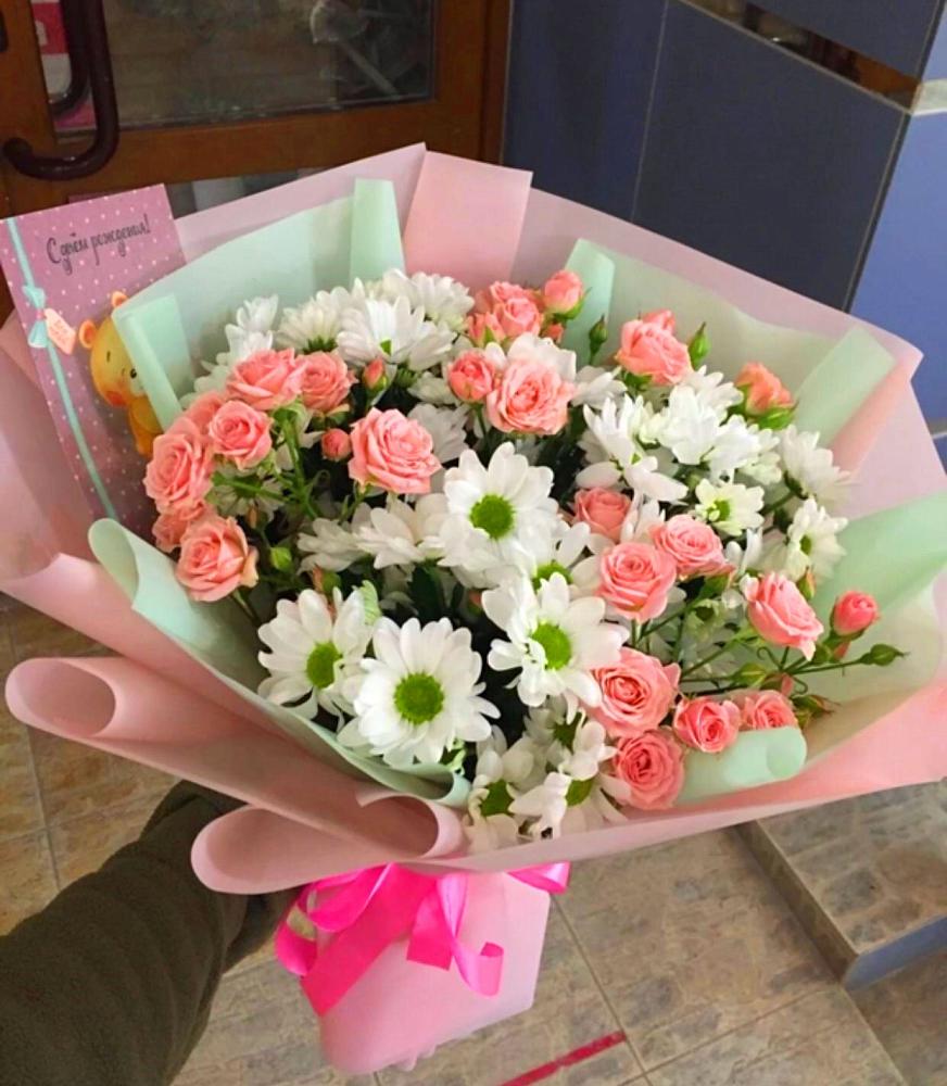 Букет цветов из: Розы и Хризантемы в Петровске