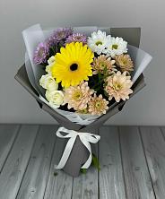 Букет цветов из:  Розы, Герберы и Хризантемы в Петровске
