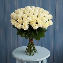 Букет 51 Белая роза Эдлесс Лав #REPLACE_PRED# Петровске