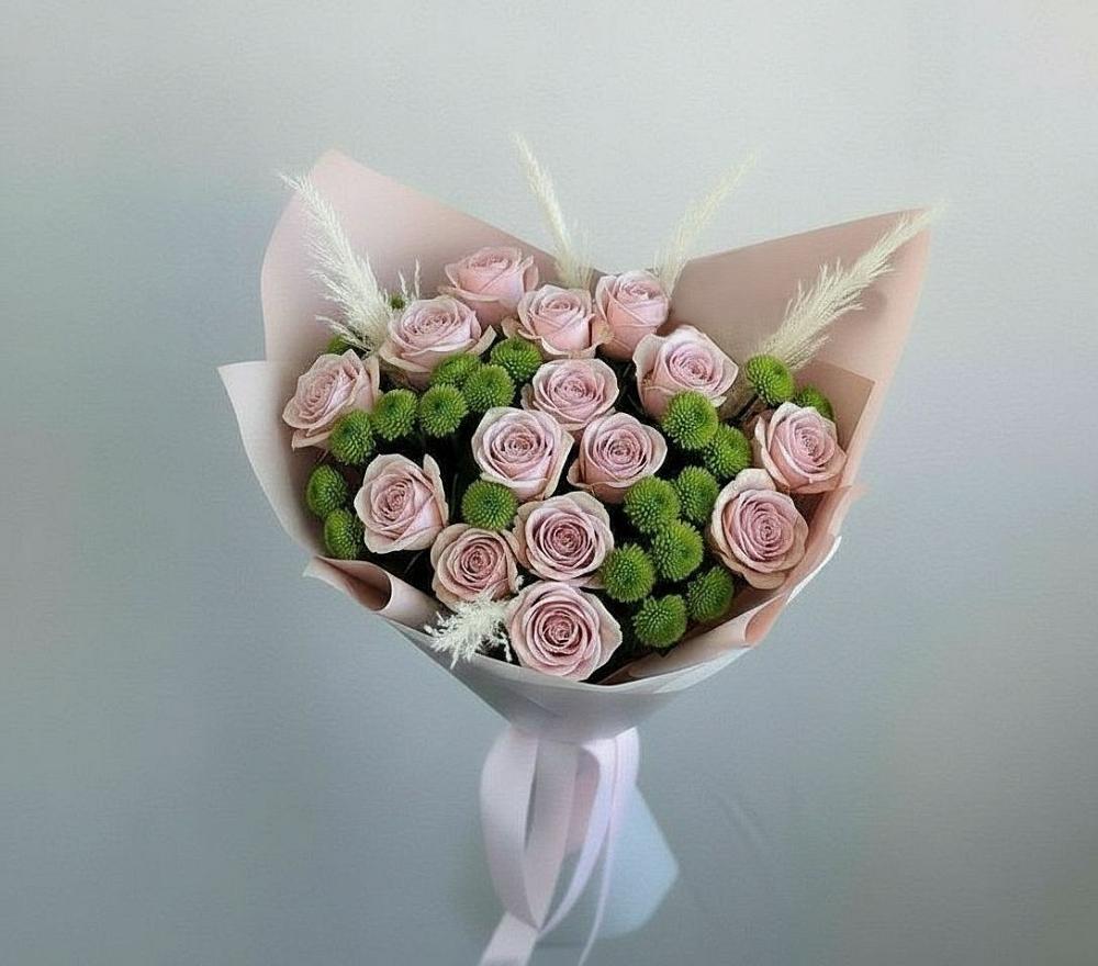 Букет цветов из: Розы и Хризантемы в Петровске