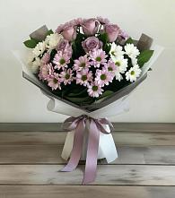 Букет цветов из:  Хризантемы и Розы в Петровске