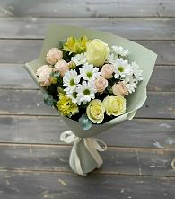 Букет цветов из:  Альстромерии, Розы и Хризантемы #REPLACE_PRED# Петровске
