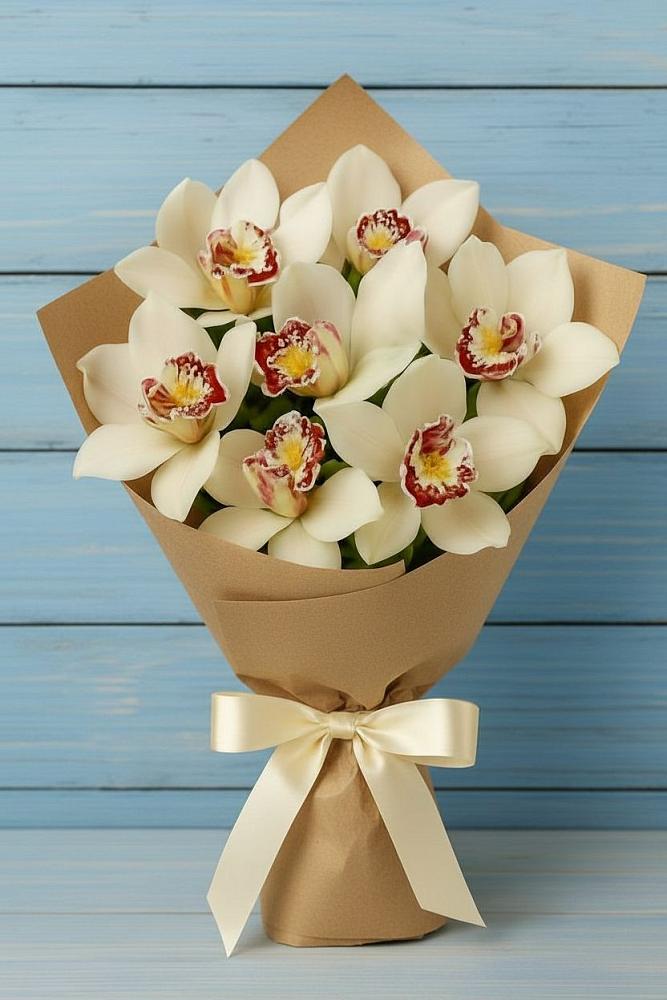 Букет цветов из: Орхидеи и Розы в Петровске